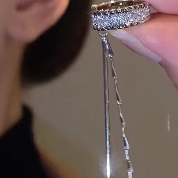 Silver Diamond Cuff - Picture 2 of 3